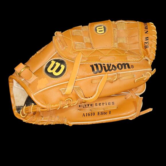 Wilson A1610 Elite Series Baseball Glove 13" Staff Leather Pro-Bak Brown Woven - Picture 1 of 8